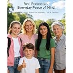 HOU 130dB Super Loud Safety Alarm for Women – USB-C Rechargeable Keychain with Strobe Flash Light & 500-Day Standby – Self Defense Gift for Jogging, Students & Seniors, Black - Image 3