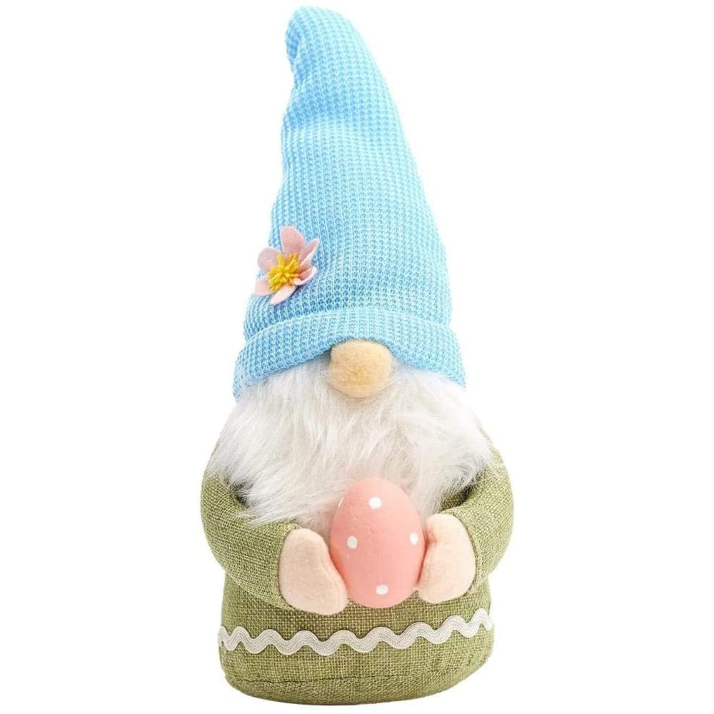Fahoi Green Easter Bunny Gonk Ornament, Easter Rabbit Plush Gnome Handmade Gonks Dolls Mini Faceless Tomte Dwarf Elf Home Decoration For Easter Gifts (Green)