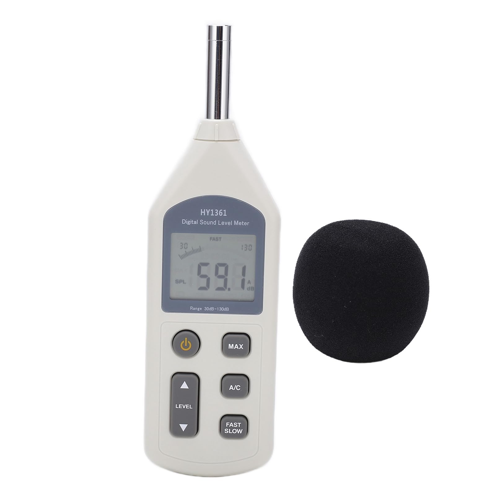 HY 1361 Miernik Poziomu Dźwięku Miernik Hałasu ABS 30 do 130dBA 35 do 130dBC LCD Wyjście USB A C Ważenie Szybka, Powolna Reakcja Użytku Domowego w Biurze Szkolnym