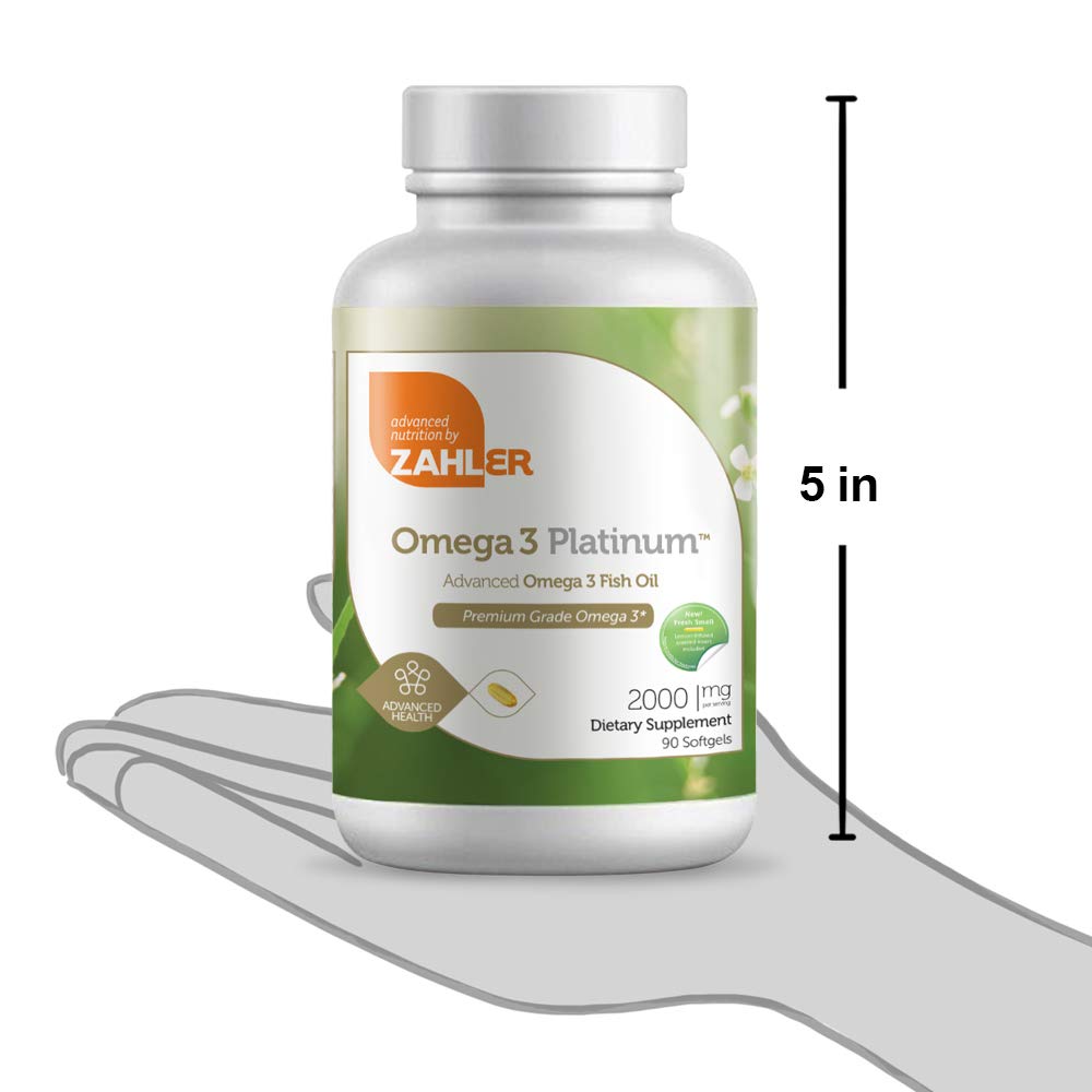 Zahler Omega 3 Platinum 3000mg, Advanced Omega 3 Fish Oil Supplement,  Burpless Softgel with No Fishy Aftertaste, Highest in EPA and DHA,Certified  Kosher, 90 Softgels : Amazon.com.au: Health, Household \u0026 Personal Care
