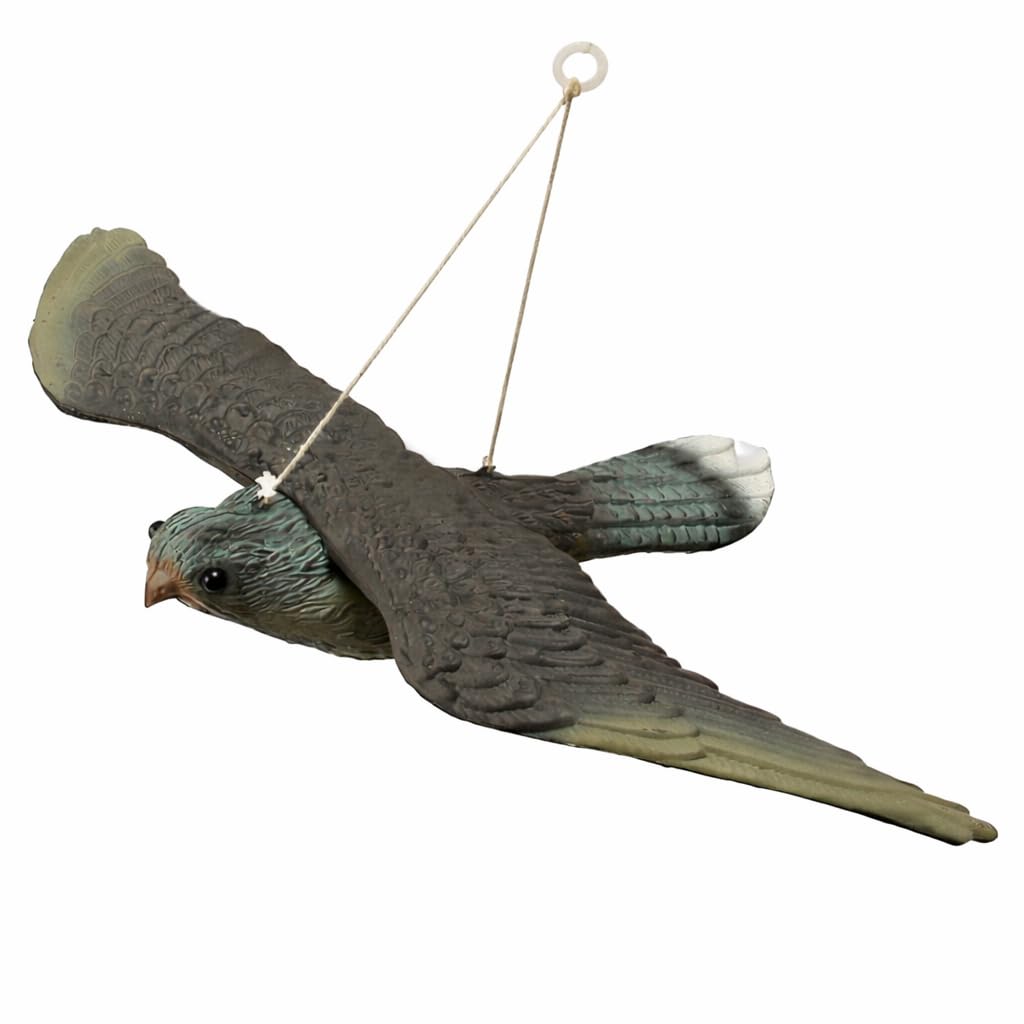 BURAKH Hawk Owl & Heron Decoy Bird Pest Deterrent Cat Repeller Pond Scarer Ornaments | Bird Repellent | Flying Falcon Decoy | Control Cat Bird Repeller (Hawk Falcon)
