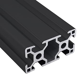 3060 Aluminum Extrusion T Slot 1905mm Long Black 1 Pack, Extruded Aluminum Profile 30 Series European Standard Anodized Linear Rail for 3D Printer Parts and CNC DIY 30 x 60 75