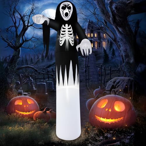 B&D 12FT Giant Halloween Inflatables Outdoor Decorations, Grim Re...