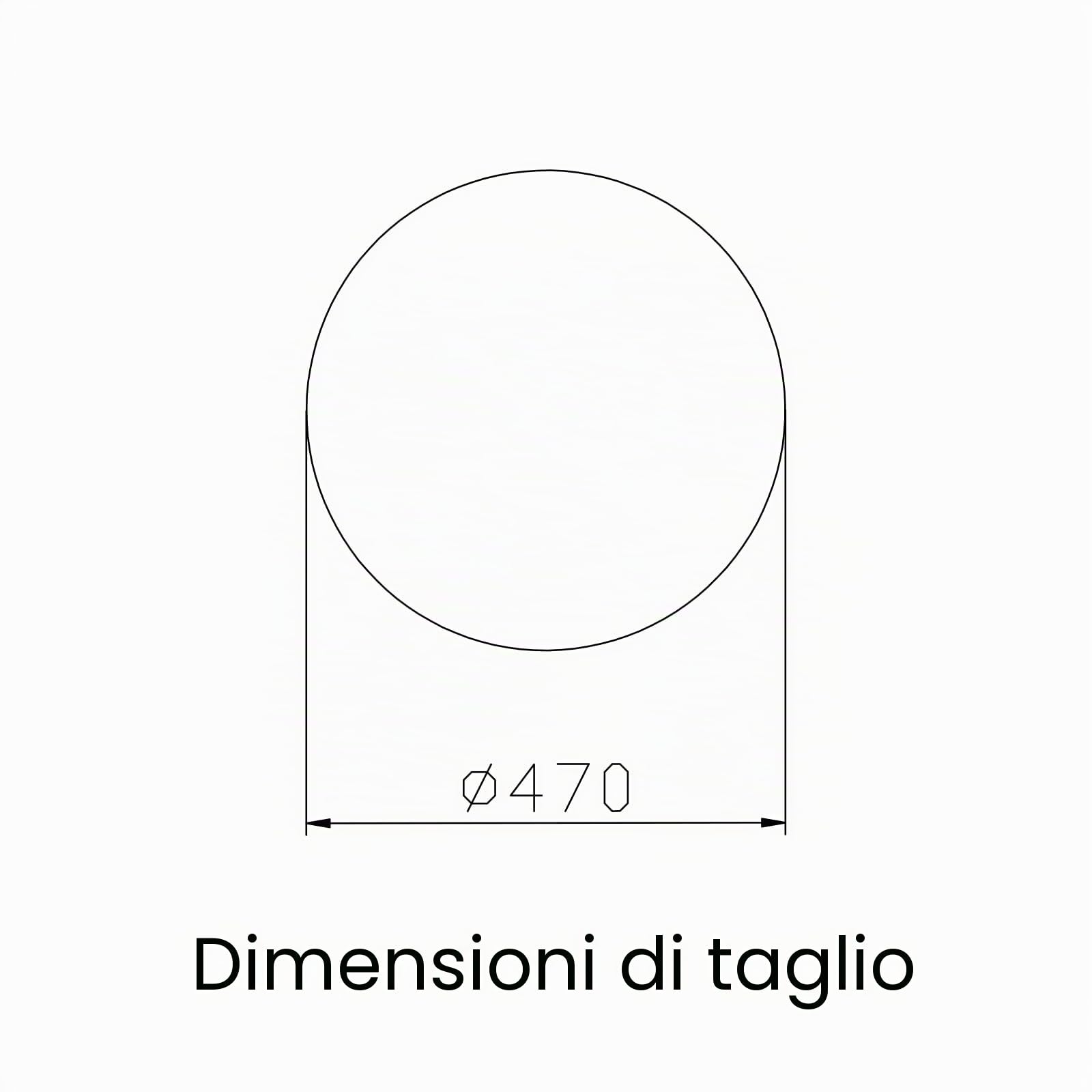 JASSFERRY 49 cm Lavello da Cucina Rotondo Lavandino in Acciaio Inox 1 Vasca