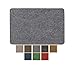 Produktbild ANRO Fußmatte Schmutzfangmatte waschbar wasserdicht robust Schmutzfänger für Eingang, Haustür, Flur, Küche, Schlafzimmer Poet Größe 40x60cm Carpet Grau