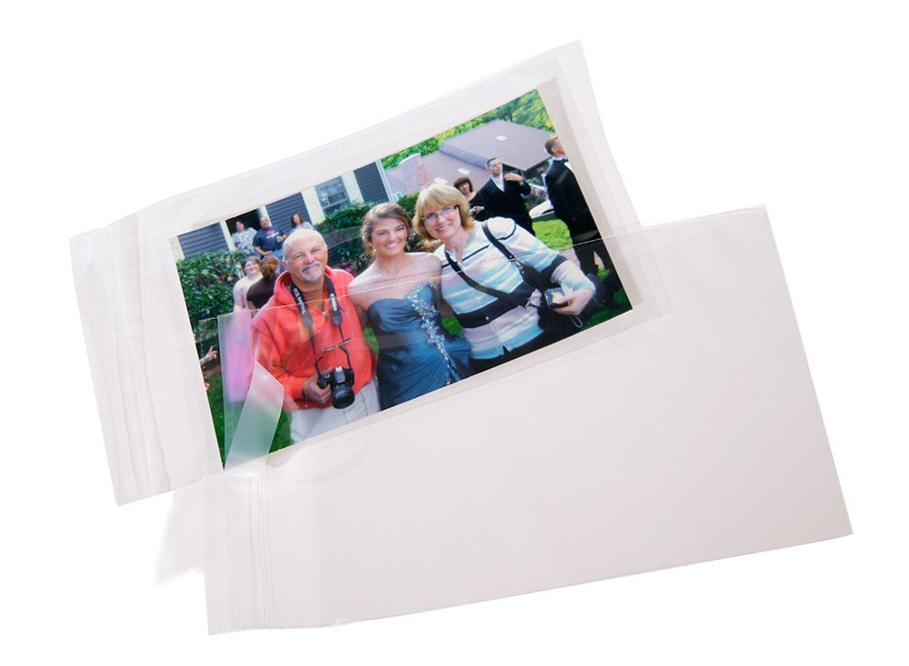 4.75 x 6.5 Clear Resealable Polypropylene Bags w/Lip & Tape 1.6 mil (1,000 per Case)