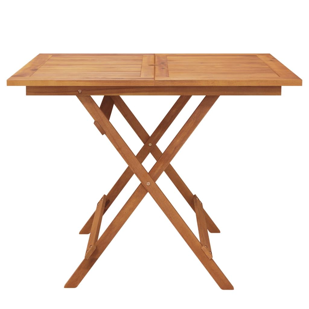 vidaXL Table Pliable de Jardin en Bois d'Acacia Solide pour Terrasse Patio Camping