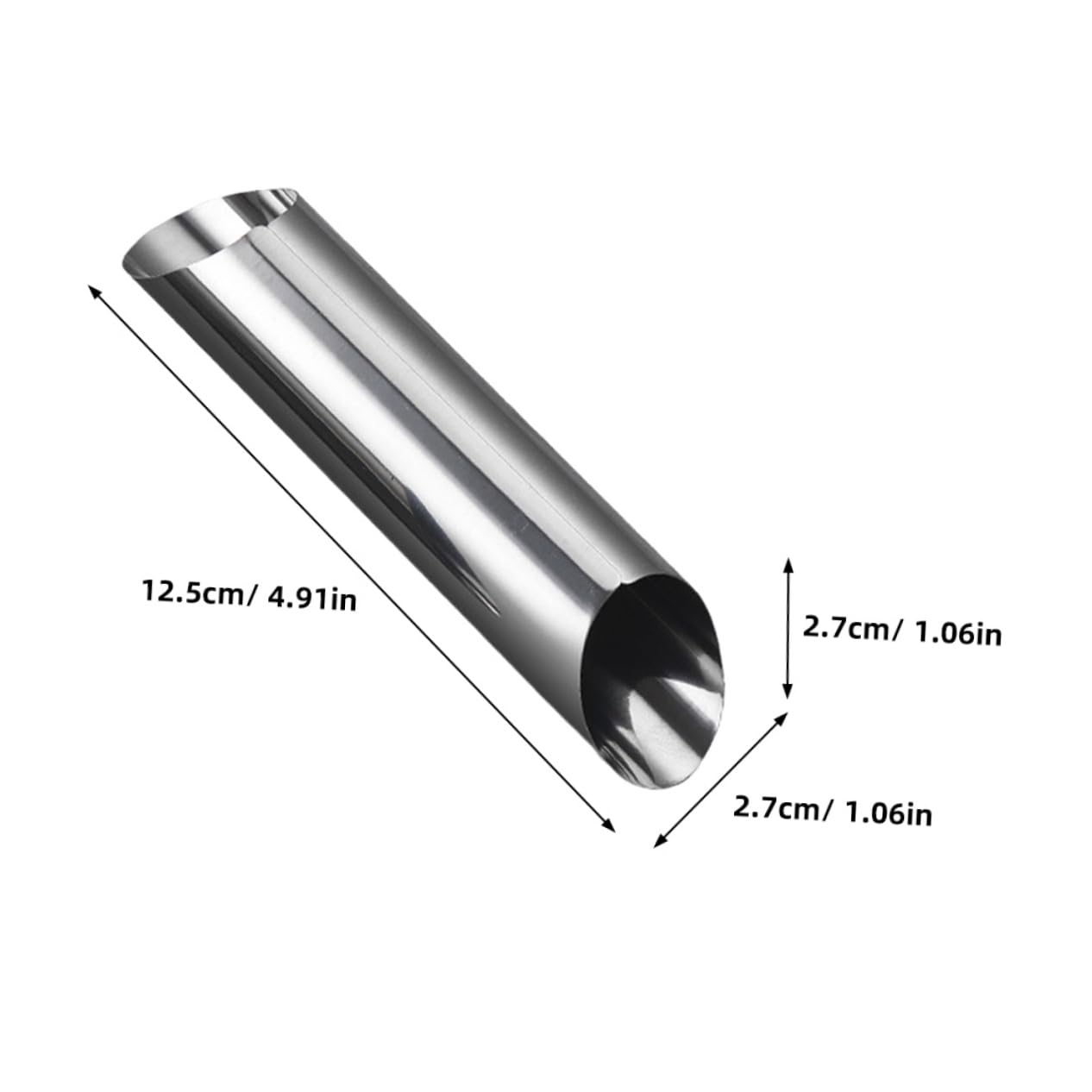 FUNOMOCYA 30pcs Stainless Steel Croissant Molds Horn Tube Baking Tools for Sweet Savory Baking