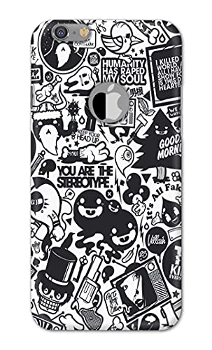 Image of Printed Hard Back Cover Case for Apple iPhone 6 Logo | iPhone 6S Logo Back Cover (Mixed Cartoon) -203