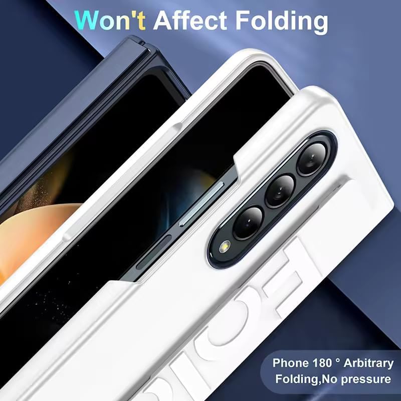 Image of Connexa Hard Polycarbonate TPU Case with Wrist Strap Compatible with Samsung Galaxy Z Fold 6, Dual Layer Protection, Enhanced Grip Black