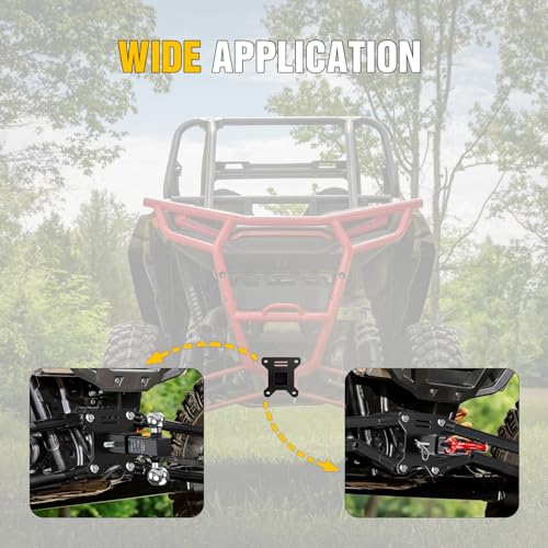 Image of Nilight 2 Inch Rear Bumper Tow Trailer Hitch Receiver Kit Compatible for UTV ATV 2014-2026 Polaris RZR XP1000 XP 4 1000