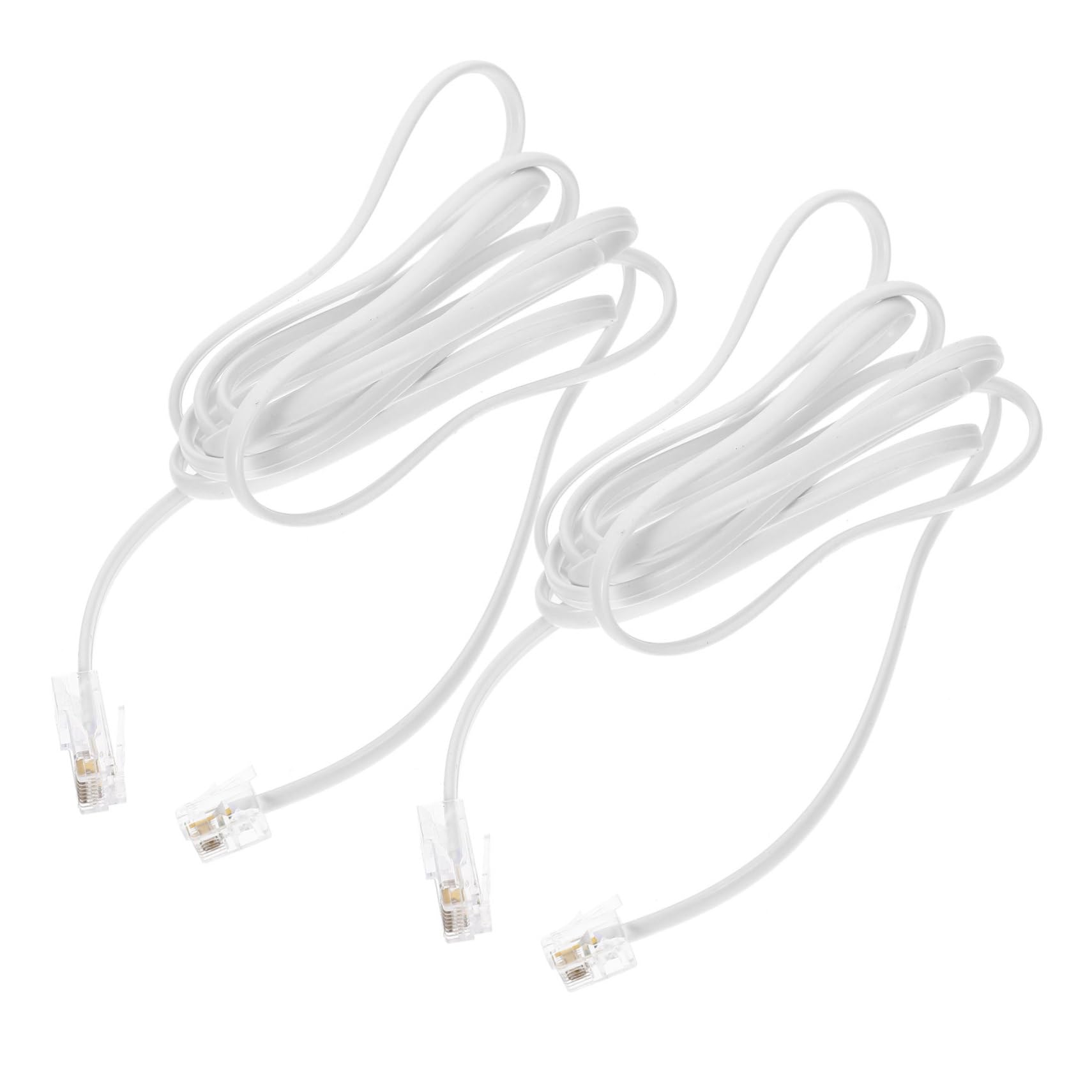 HEMOTON 4 Set Di Adattatori Rj11 Di Qualità Cavo Telefonico A Ethernet Connettore Facile Da Usare 2 Pezzi * 4
