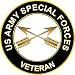 MilitaryBest 3.8" US Army Special Forces Veteran Decal Sticker