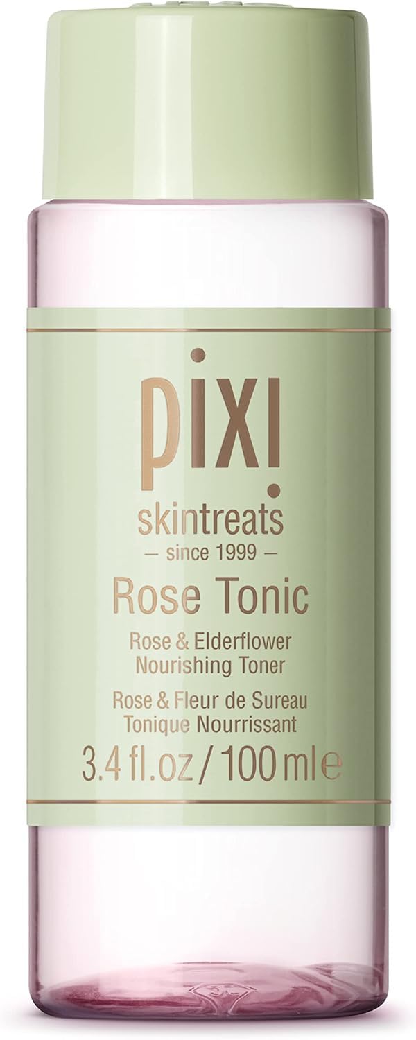 Pixi Rose Tonic Rose Hydrosol Toner, Hydrates Skin, Minimize Redness, Rehydrates and Replenishes, 100 Ml 3.4Oz