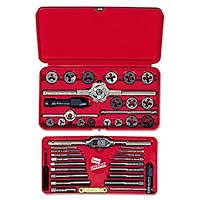 IRWIN Tools 26317 Metrisches Gewindebohrer- und Sechskant-Schneideisen-Set, 41-teilig