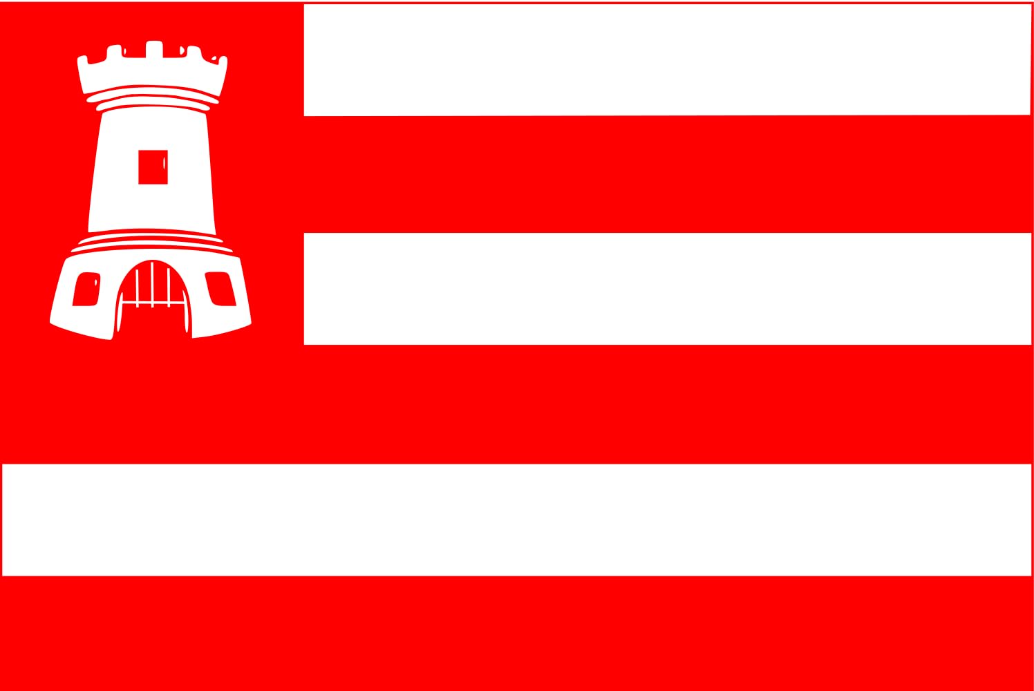 Drapeau paysage Alkmaar de 1.35m² avec finitions durables pour extérieur