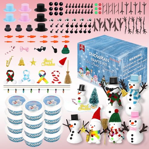 PasTard 12Pack Build A Snowman Kit,Christmas Family Activities fo...