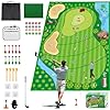 FINCOME Golf Chipping Game Mat Set,...