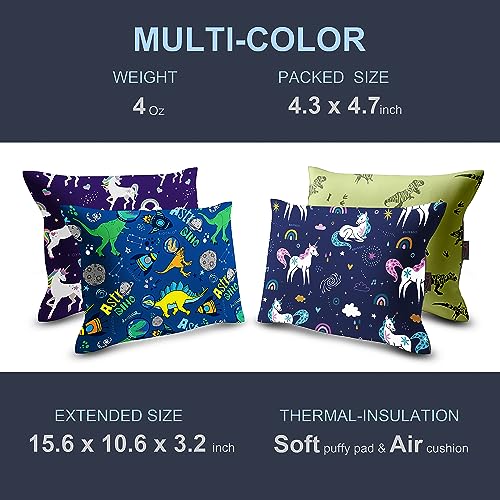 X-Foam-Kids-Inflatable-Camping-Pillow-Lite-w-Removable-Foaming-Cover-for-Girls-Unicorn-Comfortable-Washable-Ultralight-Portable-Backpacking-Hiking-Travel-Air-Sleepover-Scouts