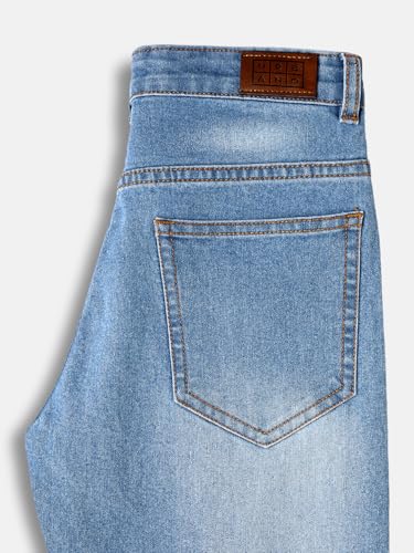 Image of Urbano Juniors Boy's Loose Baggy Fit Washed Denim Jeans Stretchable
