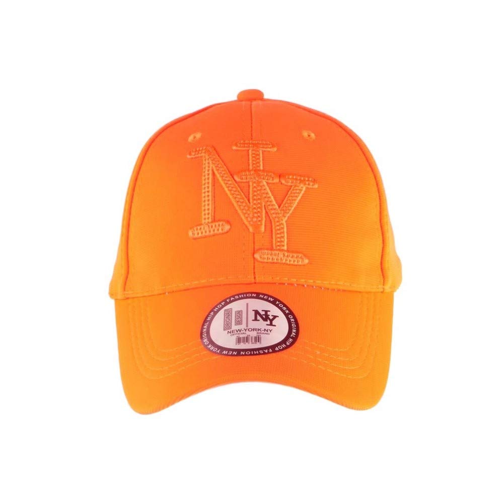 Casquette Enfant Orange Fluo Baseball Fashion Gwyz de 7 à 11 Ans - Garçon