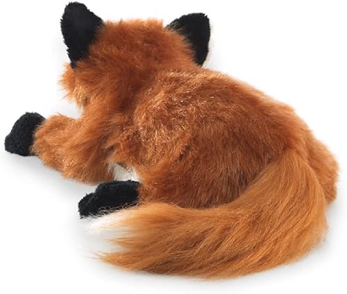 Miniatura 2 de Folkmanis Marioneta pequeña de mano de zorro rojo, blanco, negro