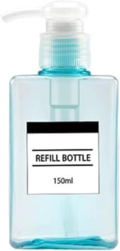 Hand Soap Dispenser 100/150/250/280/450Ml Empty Soap Dispenser Bathroom Shampoo Lotion Shower Gel Pump Bottle Cleanser Pump Refillable Bottle Soap Dispensor,Blue 150ml