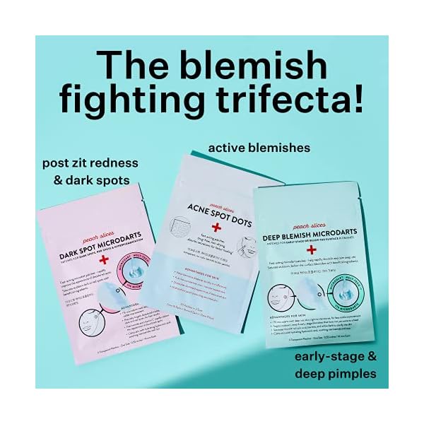 Peach-Slices-Acne-Spot-Dots-Clear-Hydrocolloid-Acne-Pimple-Patch-for-Zits-and-Breakouts-Treats-Drains-and-Shrinks-Blemishes-Vegan-and-Cruelty-Free-Three-Sizes-7mm-10mm-12mm-30-Count Peach Slices | Acne Spot Dots | Hydrocolloid Acne Patches | For Zits, Blemishes, & Breakouts | Vegan | Cruelty-Free | Pimple Patches | Facial Skin Care Products | 3 Sizes (7mm, 10mm, & 12mm) | 30 Ct