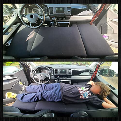 BREMER SITZBEZÜGE Camper-Bett Kinderbett Fahrerhausbett kompatibel mit Nissan NV400 ab 2010 Wohnmobil zubehör Wohnmobilbett Camping Camper Zubehör