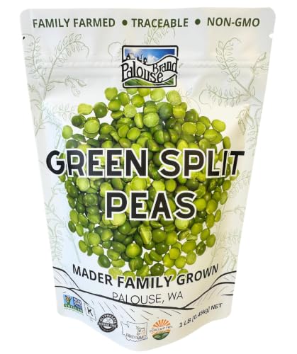 Image of Palouse Brand Certified Glyphosate Residue Free Green Split Peas | 1 lb | Non-GMO | Kosher