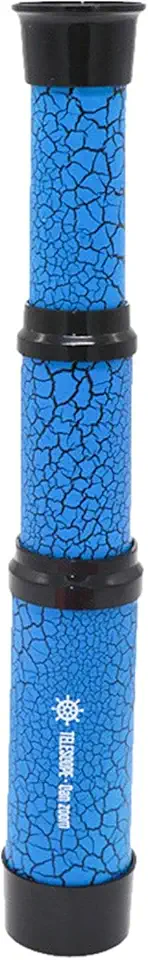 predolo Telescópio infantil de bolso único, brinquedos científicos educacionais, telescópio manual para navio, meninos e meninas, presentes de aniversário, azul