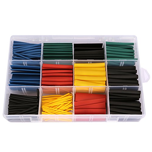 Lesoleil Schrumpfschlauch-Set, 280-teilig, in 8 Größen, für elektrische Kabel, zur Isolierung