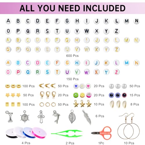 Image of Redtwo Friendship Bracelet Kit Concert Bracelets Merch, 2 boxs 7200pcs Clay Beads Jewelry Making Kit with Number Letter Beads Album Inspired Bracelets Gift for Girls Kids Teen Crafts