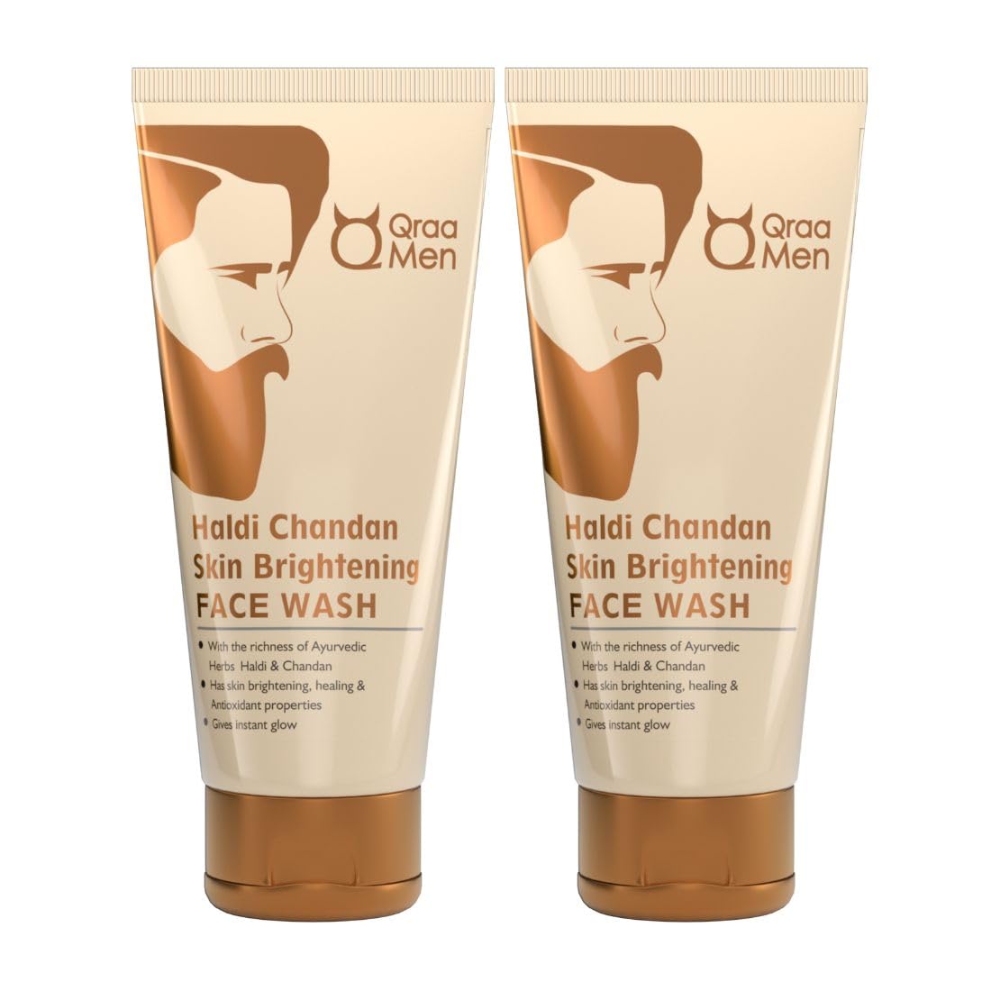 Men Haldi Chandan Face Wash Value Pack, Pack Of 2, 200 g (Pack of 2)