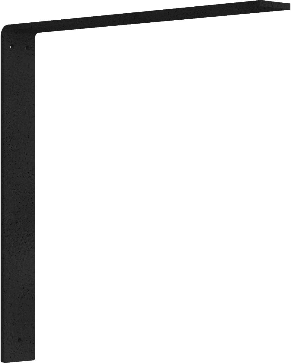 Ekena Millwork BKTM02X16X16HAHBL 2 inch W x 16 inch D x 16 inch H Hamilton Steel Bracket, Hammered Black