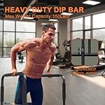 Athfiner Dip Bar Adjustable Dip Stand Station for Home Fitness Workout Calisthenics Exercise Pull Up Stand Portable Parallel Bar - Image 4