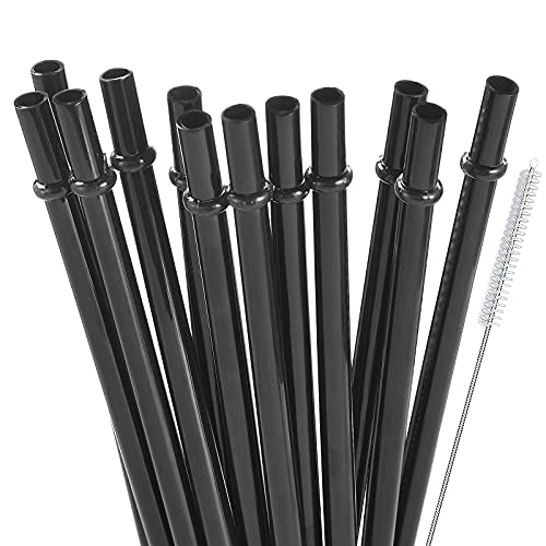 ALINK 10 Tritan Clear Pitillos Reutilizables + 12 Negros miniatura 6