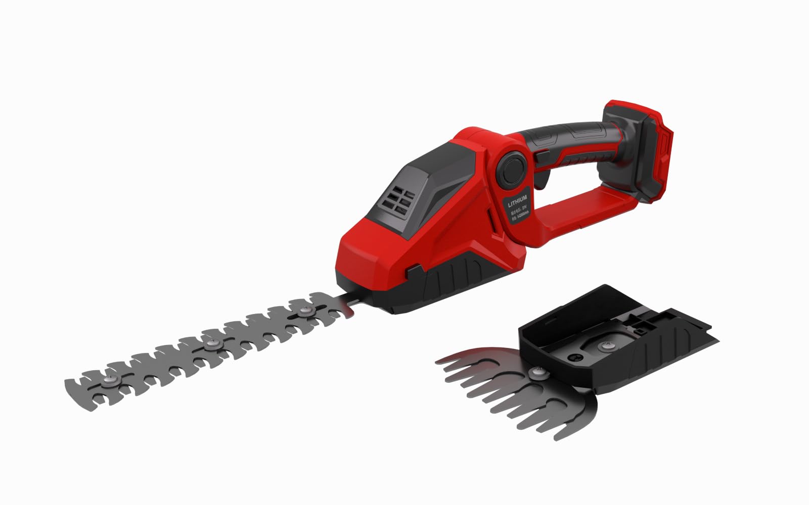 Tijeras Cortasetos y cortacésped inalámbricas 2 en 1 Compatible con Milwaukee 18V batería, Tijeras cortacésped 90° Ajustables de 150W con 2 Cuchillas para Cortar arbustos y césped (sin batería) | Recortadora eléctrica de arbustos, 90° ajustable, con 2 cuc