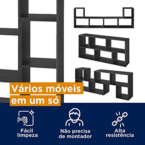 Rack e Estante Multiuso Arara MadeiraMadeira Preto