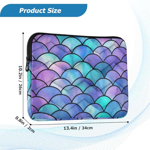 Funda para portátil 13-14 pulgadas diseño sirenas multicolor miniatura 3