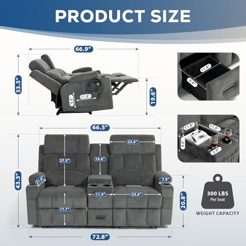 La mejor selección de Sofa Reclinable Doble los mejores 10. 26 Imagen adicional
