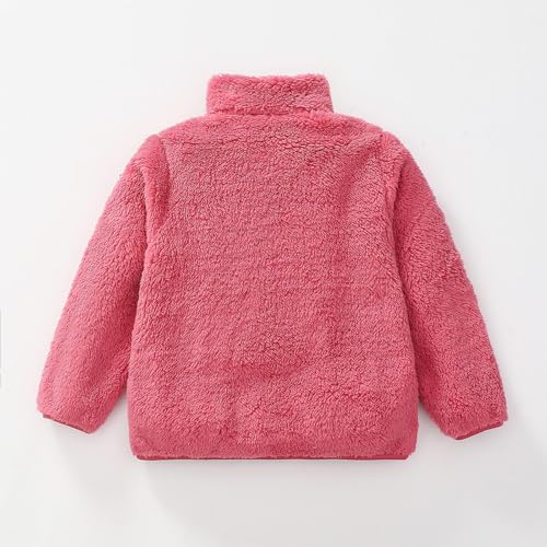 Girls Fleece Warm Winter Jacket Cute Full Zip Sherpa Coat Teen Trendy Windproof Sweaters Outwear Jackets Clothes2