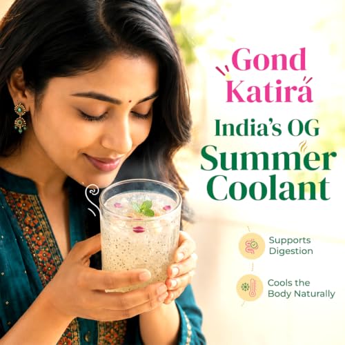 Image of Khetika Naturale Pure Gond Katira (Edible Gum) - 200gm | Tragacanth Gum | Super Food | Cooling Properties | Tragacanth Gum, Super Food, Cooling Properties