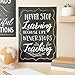 BEST PAPER GREETINGS 20-Piece Motivational Posters Set - 13x19 in Black Chalkboard Design - Growth Mindset Posters & Classroom Decor - Bulletin Board Decorations