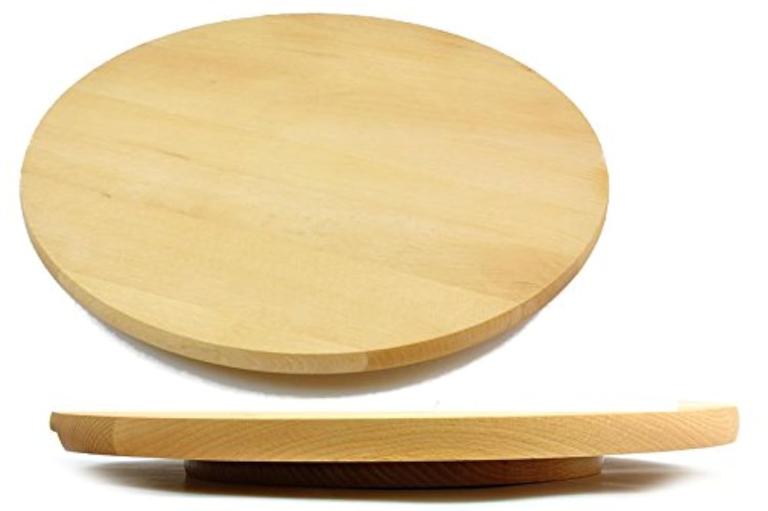 Tabla giratoria redonda de madera para pizza de Lazy Susan, tamaño de 35 cm
