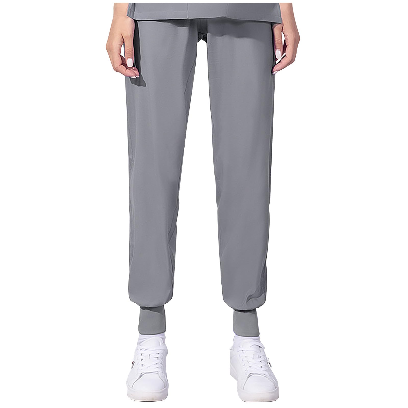 Scrubs for Women Straight Leg Scrub Pants Cinch Bottom Pants 2024 Trendy Soft Yoga Joggers Stretch Workwear for