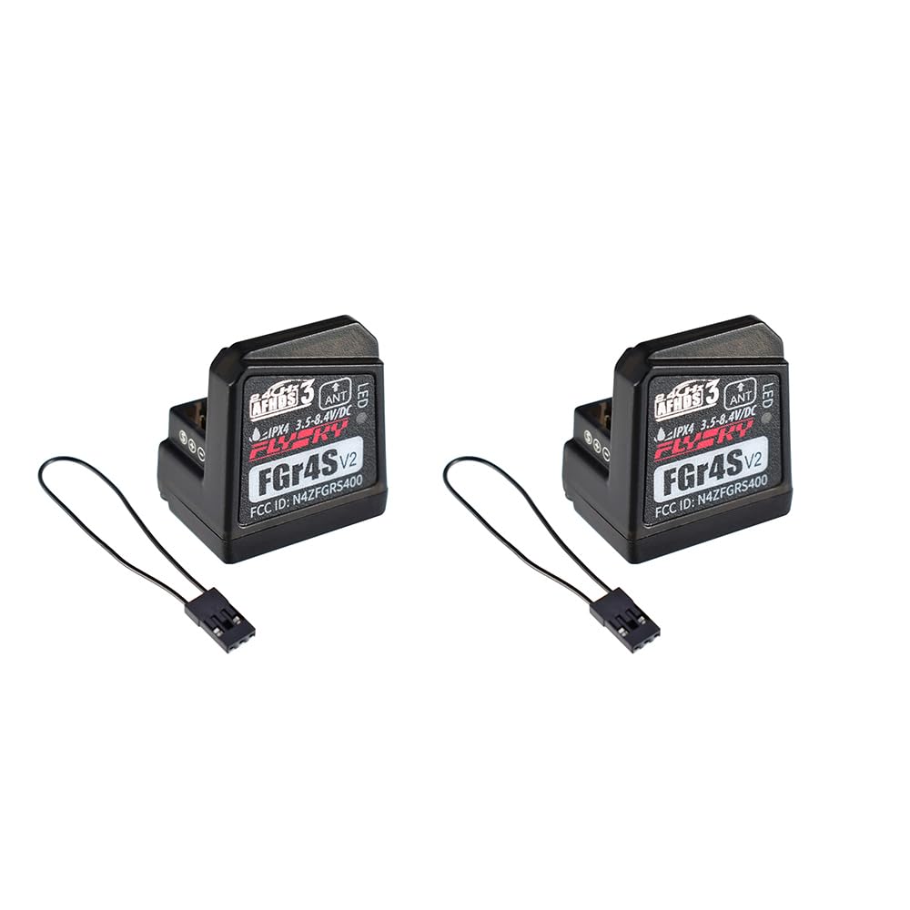 Flysky FGR4S V2 Receiver 2.4GHz 4CH AFHDS 3 Bidirectional PWM PPM IBUS Output 2PCS