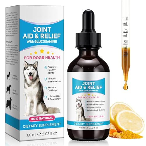 Pain Relief for Dogs Dog Pain Relief Liquid Chondroitin Drops for Dogs Natural Formula with Essential Nutrients for Active & Aging dogs 60ml (1)
