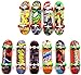 Sipobuy Mini Tastiera, 6 Professional Pack di Skateboard Dito per Maple Legno Fai da Te dell'Assemblea Skateboard del Giocattolo Giochi di Sport Regalo dei Capretti