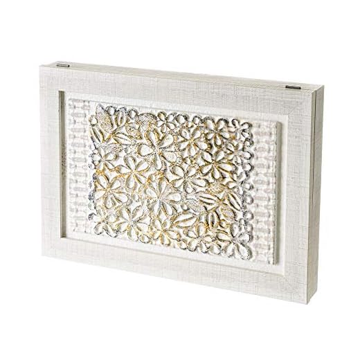 Lola Home Cuadro cubrecontador de diseño 50 x 35 cm (Shabby Chic, Tapa Relieve enmarcada)